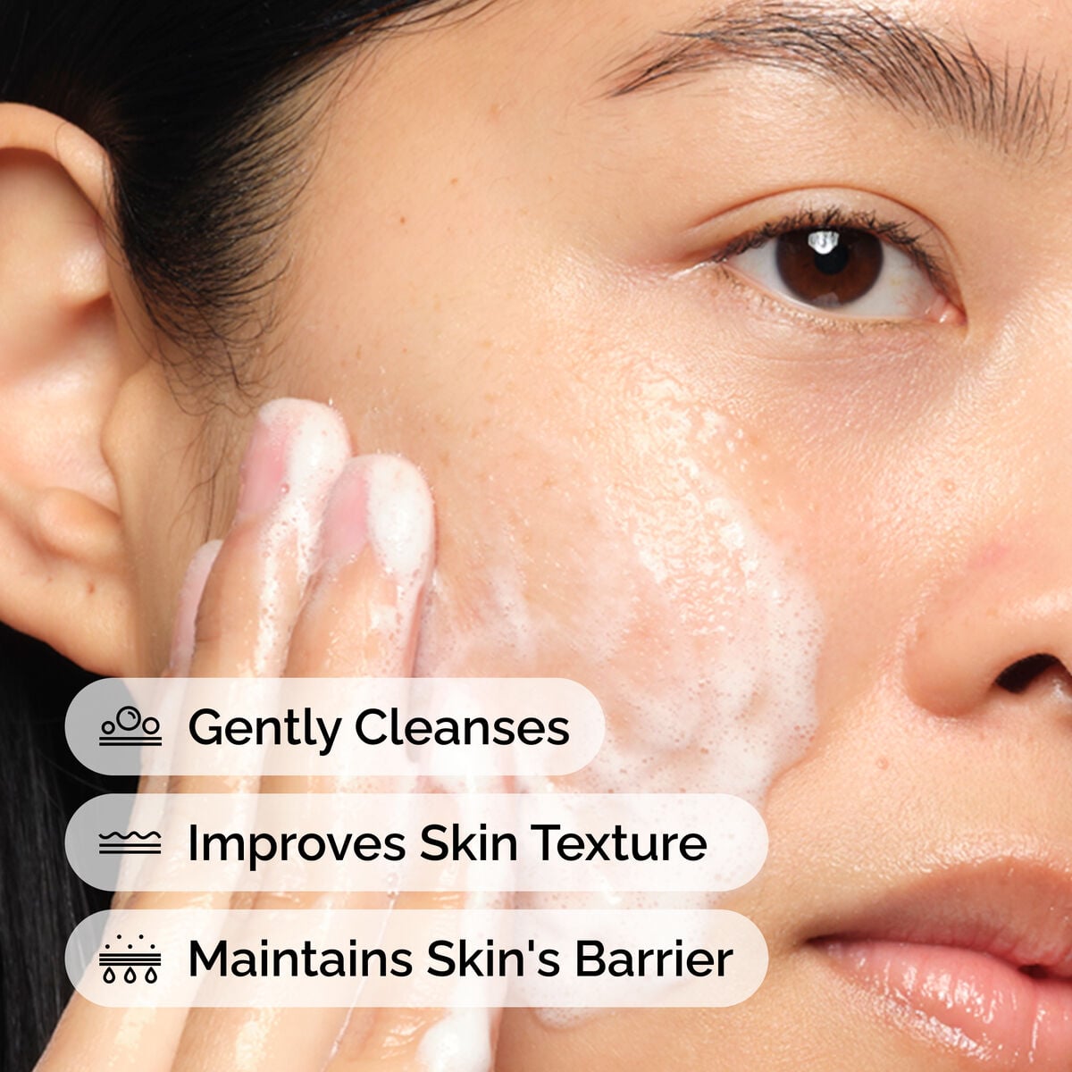 Glucoside Foaming Cleanser Gentle Cleansing Care A5