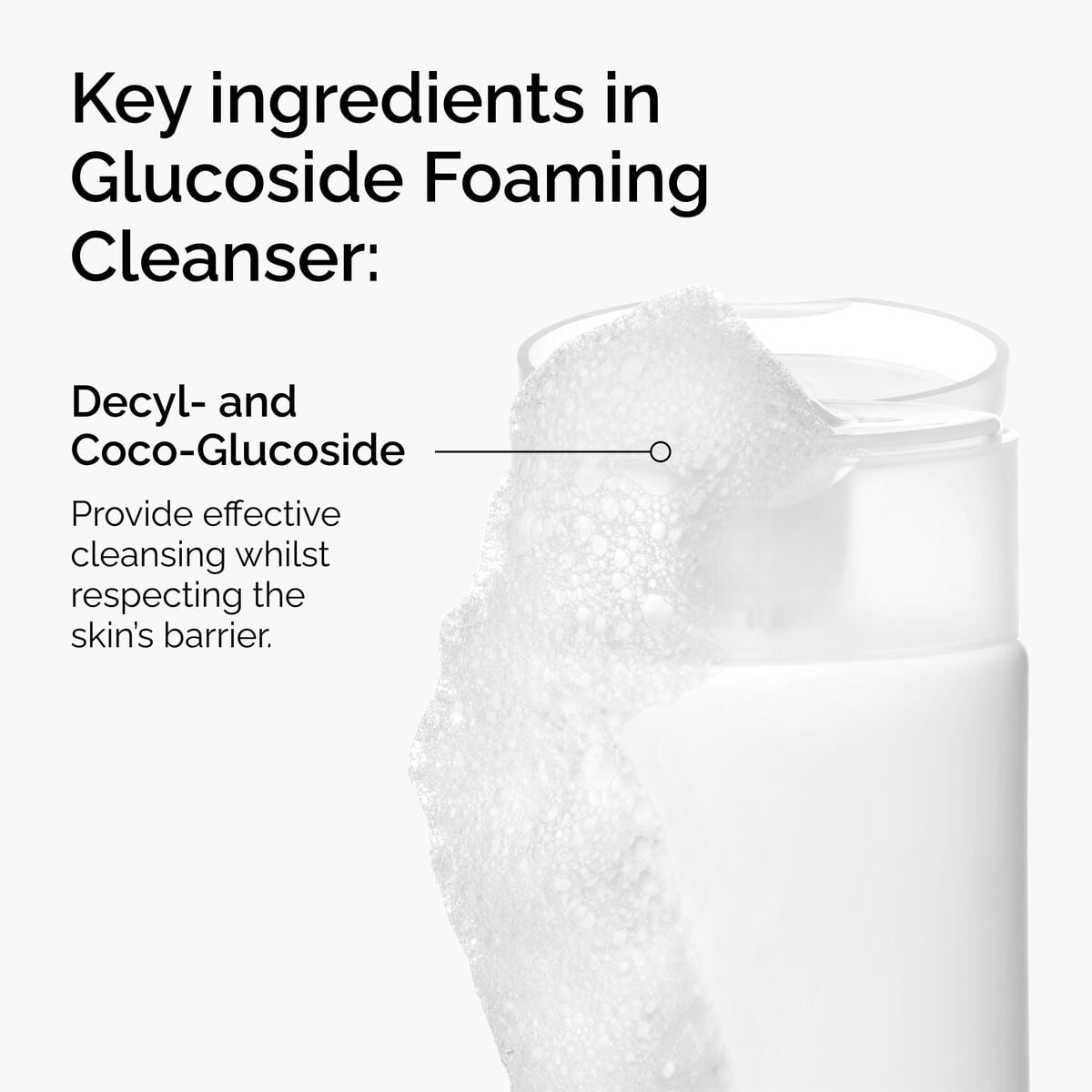 Glucoside Foaming Cleanser Gentle Cleansing Care A5