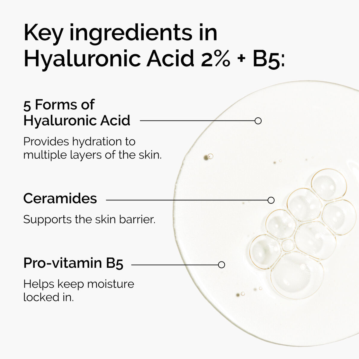 Hyaluronic Acid + B5 (with Ceramides) Targeted Serum Care G4