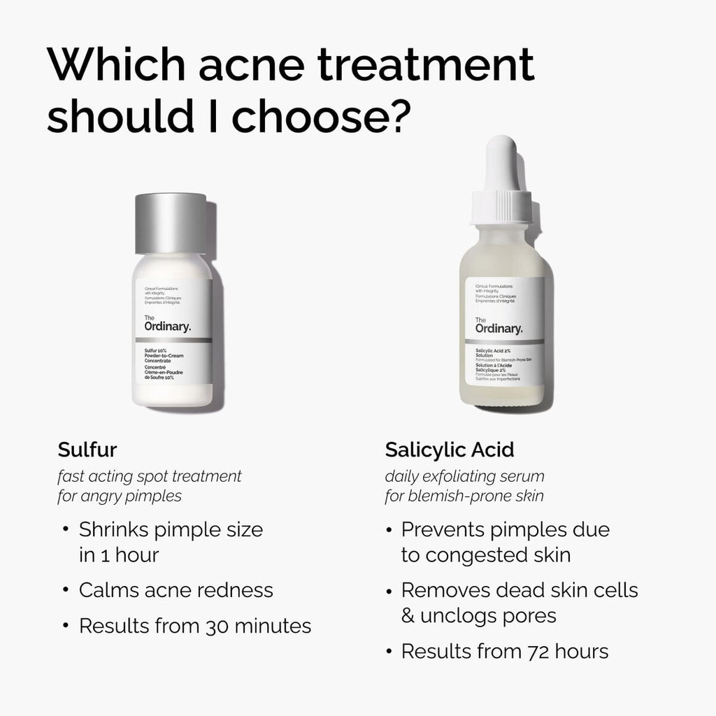 Sulfur Powder-to-Cream Concentrate Targeted Serum Care V9