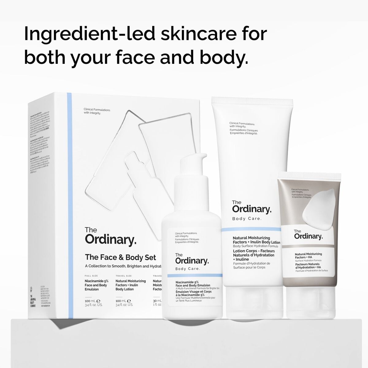 The Face & Body Set Curated Care Set Z9